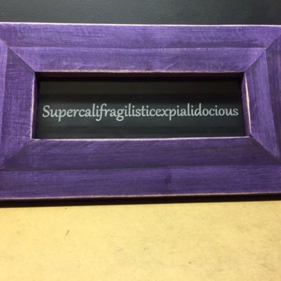 Mary Poppins Inspired Etched Glass & Wood Sign - Picture 4 of 5